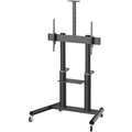 Tripp Lite Safe-IT Heavy-Duty Rolling Cart for 70" to 120" Displays, UL Certified, Antimicrobial Protection - 265 lb Capacity - 4 Casters - 3" Caster Size - Aluminum, Steel - 49.3" Width x 29.9" Depth x 91.9" Height - Black - For 1 Devices - eCommerce Business Prime