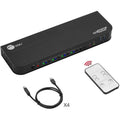 SIIG 4x1 DisplayPort 4K KVM USB 3.0 Switch with Remote Control - Allows you to control 4 DisplayPort 1.4 computers using one keyboard and mouse, DP 1.4/8K@30, HDMI 4K@60, USB 3.0 ports, 3.5mm Phone & ...  - CE-KV0D11-S1 - eCommerce Business Prime