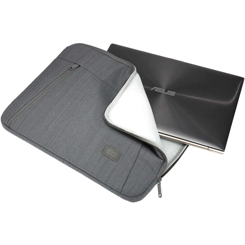 Case Logic Huxton Carrying Case (Sleeve) for 14" Notebook - Graphite - Polyester Body - 11.8" Height x 1.2" Width x 14.4" Depth - eCommerce Business Prime