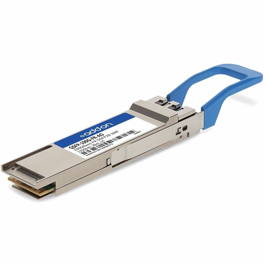 AddOn Juniper Networks QSFP28 Module - For Optical Network, Data Networking - 1 x LC Duplex 100GBase-FR Network - Optical Fiber - Single-mode - 100 Gigabit Ethernet - 100GBase-FR - Hot-swappable, Hot-pluggable - TAA Compliant - eCommerce Business Prime