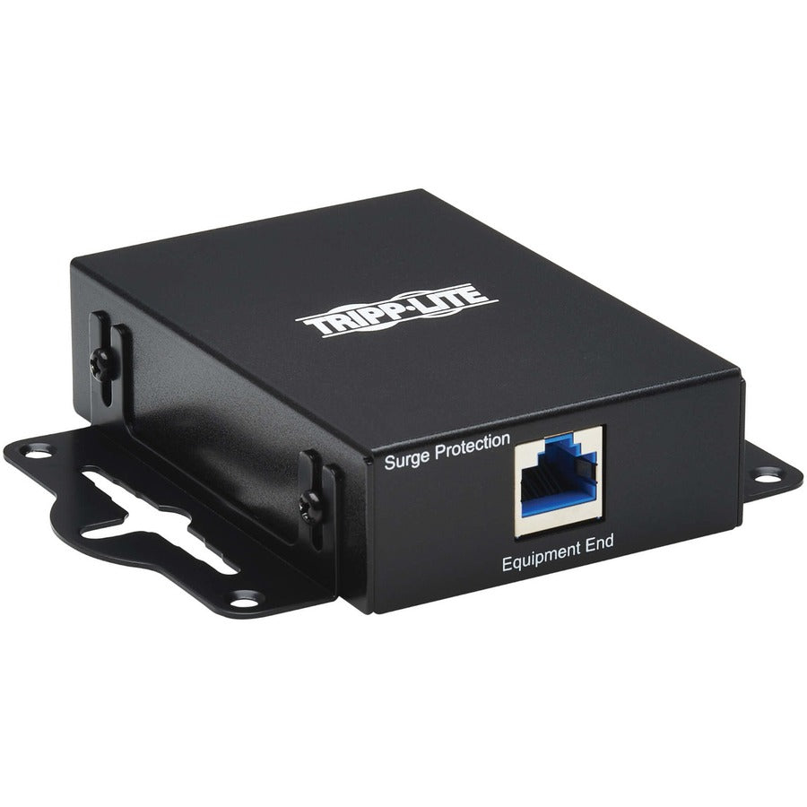 Tripp Lite In-Line Network Surge Protector - 10 Gbps, Cat6a/8, Metal Case, IEC Compliant, TAA - 2 x RJ-45 - Ethernet - TAA Compliant - eCommerce Business Prime