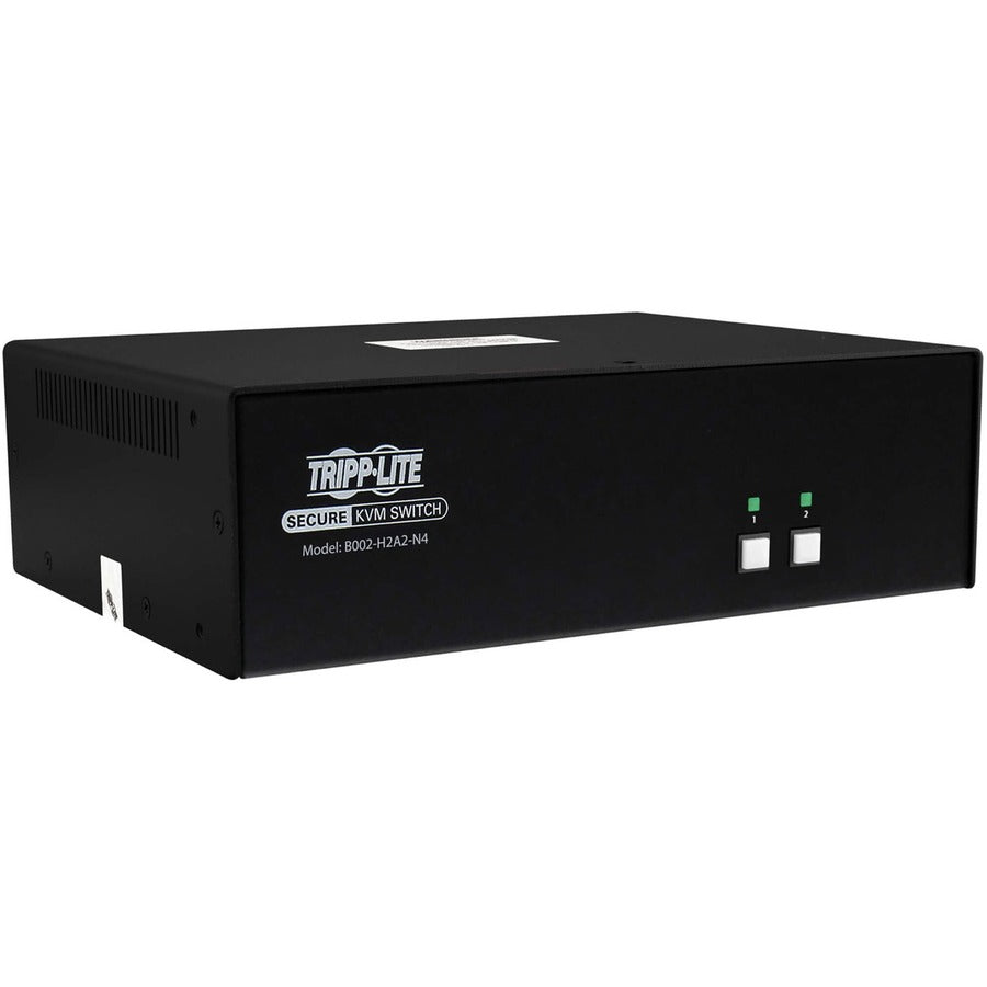Tripp Lite Secure KVM Switch, 2-Port, Dual Head, HDMI to HDMI, 4K, NIAP PP4.0, Audio, TAA - 2 Computer(s) - 1 Local User(s) - 3840 x 2160 - 50 Hz, 60 Hz - 4 x USB - 6 x HDMI - TAA Compliant - eCommerce Business Prime