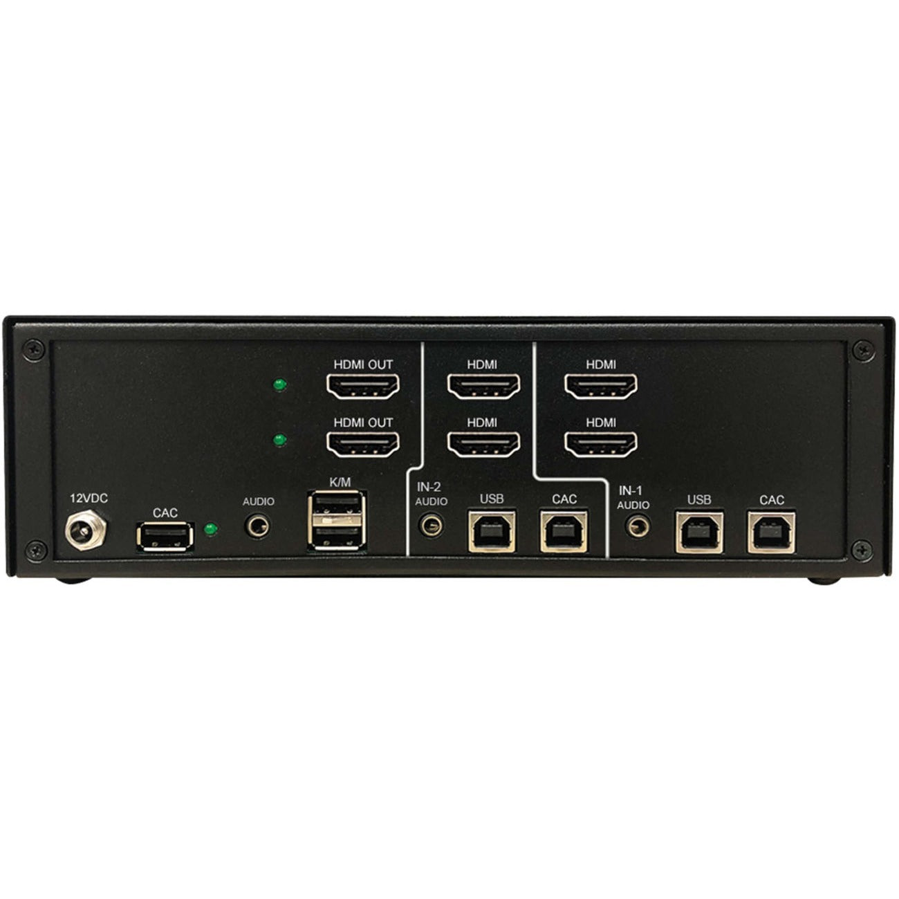 Tripp Lite Secure KVM Switch, 2-Port, Dual Head, HDMI to HDMI, 4K, NIAP PP4.0, Audio, CAC, TAA - 2 Computer(s) - 1 Local User(s) - 3840 x 2160 - 50 Hz, 60 Hz - 7 x USB - 6 x HDMI - TAA Compliant - eCommerce Business Prime