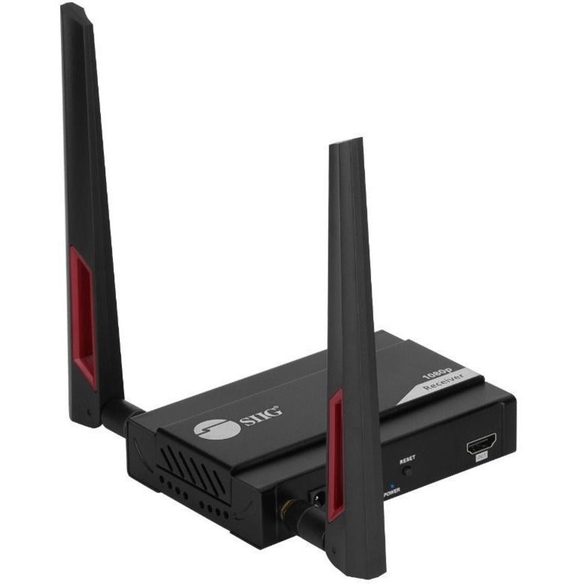 SIIG Full HD Wireless HDMI Extender - Receiver - Receives 1080p HDMI A/V signals wirelessly without complicated cable or wire installation, working range up to 656ft through line-of-sight environment, Receiver for CE-H27611-S1 - eCommerce Business Prime