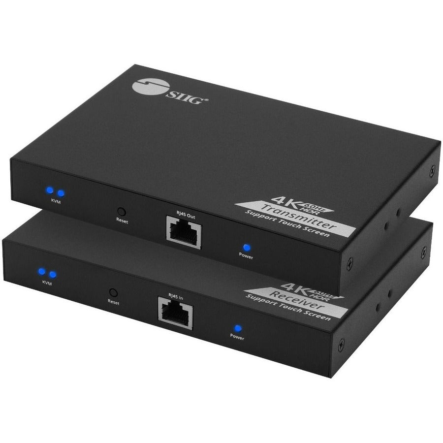 SIIG 4K 60Hz HDR HDMI KVM Over Cat6 Extender with S/PDIF & Touch Screen Support - 1 Computer(s) - 1 Local User(s) - 1 Remote User(s) - 229.66 ft Range - 4K - 3840 x 2160 Maximum Video Resolution - 2 x - CE-H27811-S1 - eCommerce Business Prime