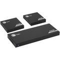 SIIG 1x2 HDMI Splitter Over Cat6 Extender with Loopout, IR, ARC & RS-232 - HDMI 1x2 Extender/Splitter, Extends 4K@60Hz HDMI signal to 2 displays up to 230ft (70m) over Cat6 cable, HDMI Loopout, IR Control, ARC, RS-232, Metal Housing, Wall mount design - eCommerce Business Prime