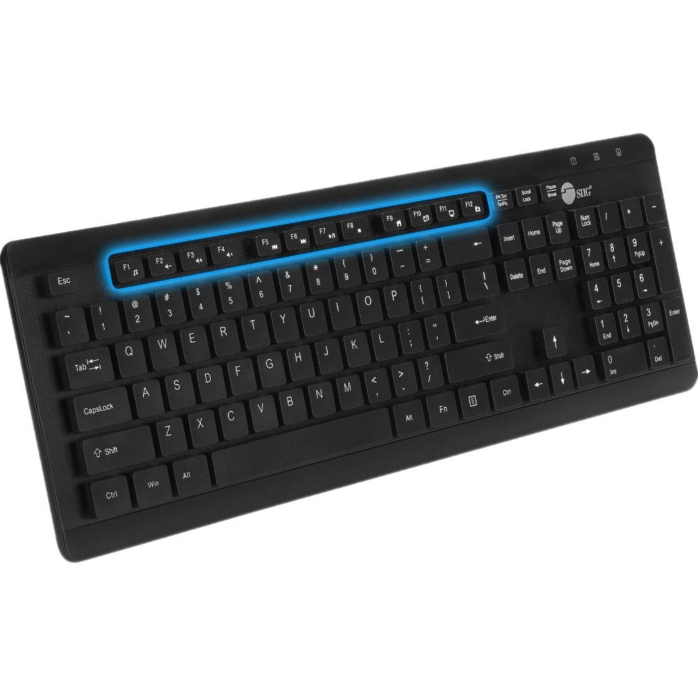 SIIG Waterproof & Dustproof USB Multimedia Keyboard - Waterproof & Dustproof USB Multimedia Keyboard, IP68, Fully Sealed, 104 Keys, Quiet Keycaps, Non-slip, Plug-n-play, for Window desktop or notebook - JK-US0U11-S1 - eCommerce Business Prime