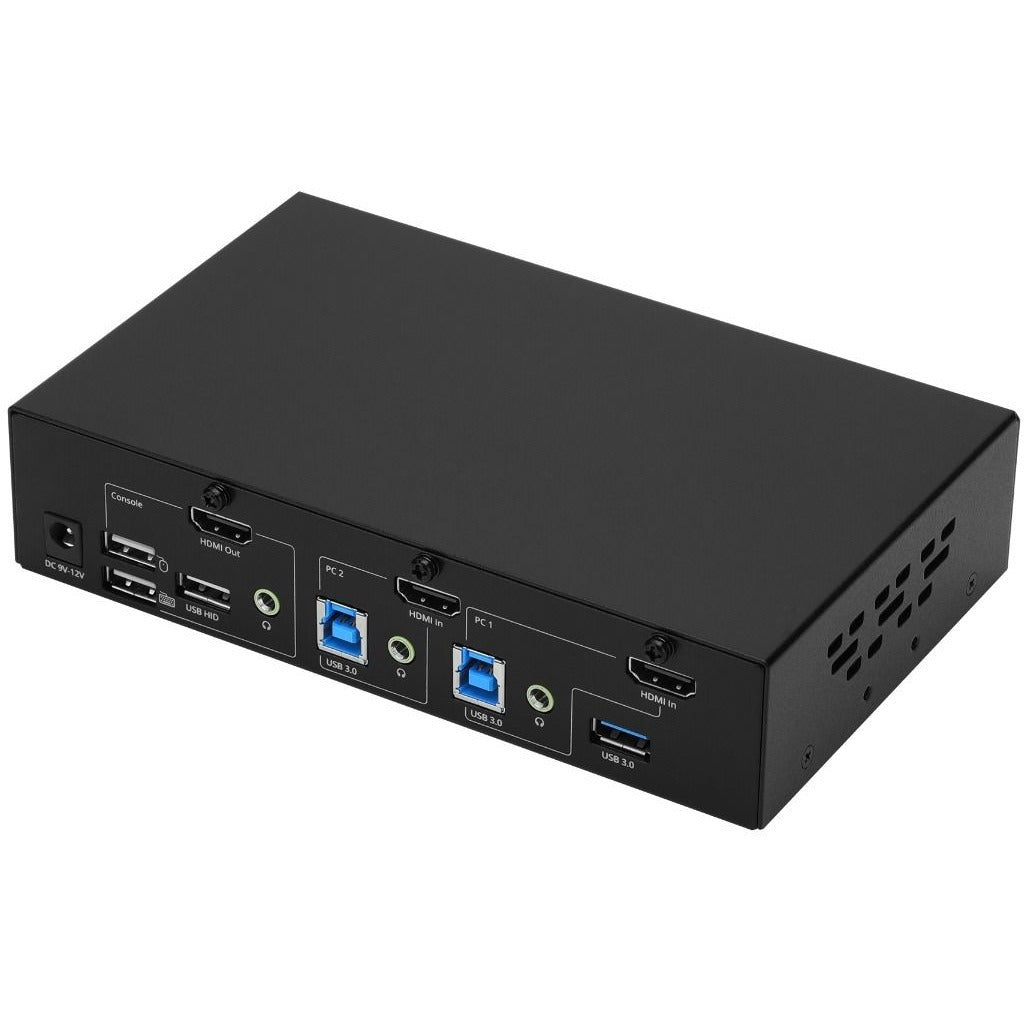 SIIG 2-Port 4K HDMI KVM Switch with PBP Roaming Mouse & PIP - 2x1 HDMI KVM Switch, Allows you to control 2 HDMI 4K computers using one keyboard and mouse - Mouse Roaming, PBP, PIP, 4K@30, HDCP 1.4, US - CE-KV0G11-S1 - eCommerce Business Prime