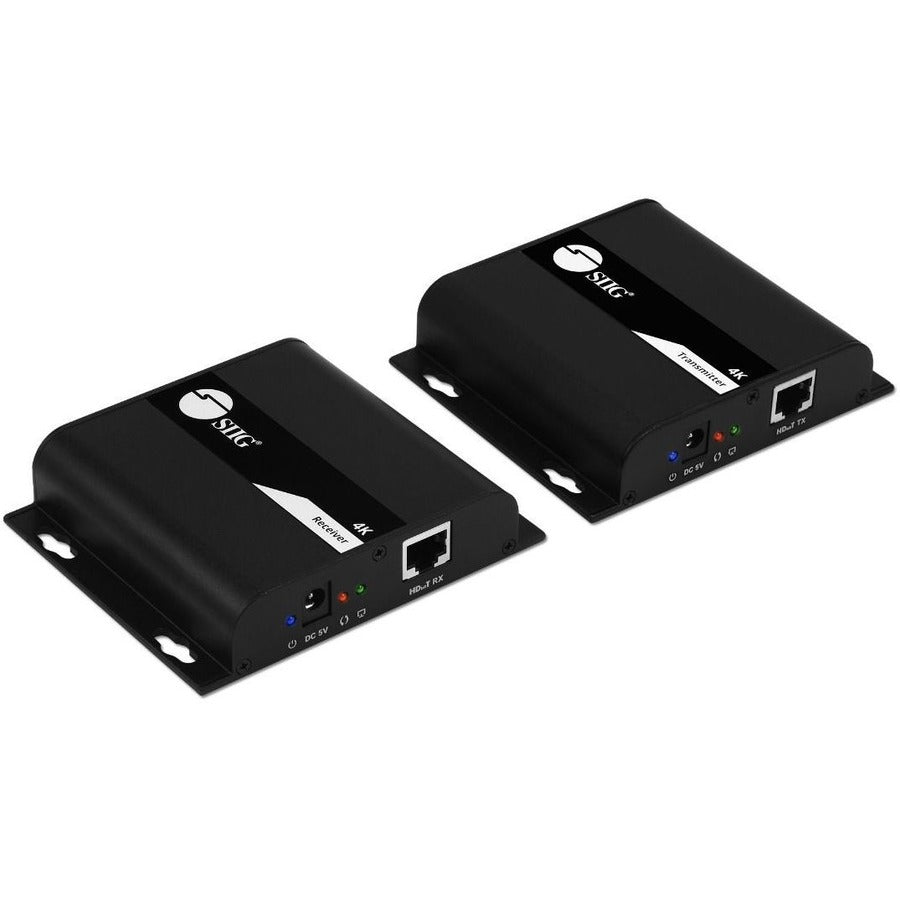 SIIG HDMI 4K30Hz HDbitT over IP Extender - 120m - Extends HDMI audio/video signals up to 120m over cost effective Cat 6/7 cable, while maintaining signal strength and superior audio/video quality, 4K3 - CE-H25D11-S2 - eCommerce Business Prime