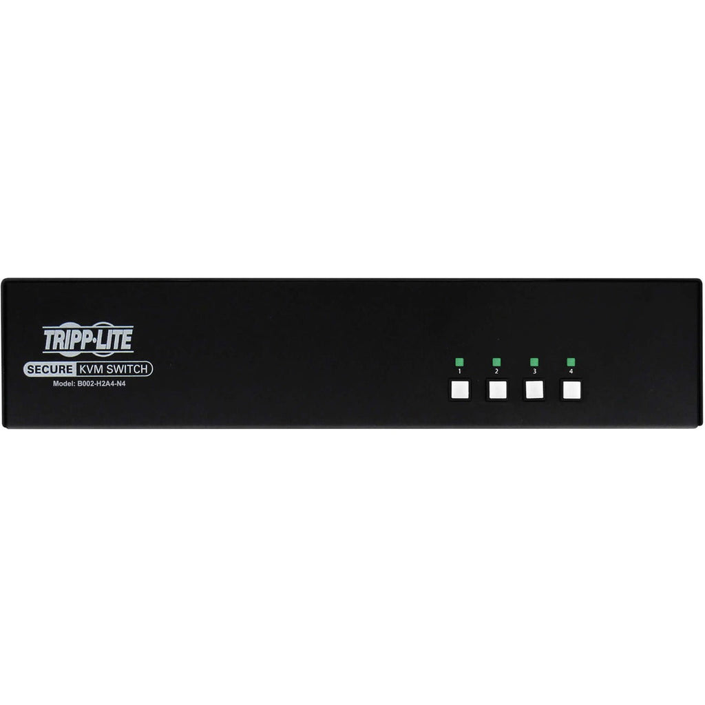 Tripp Lite B002-H2A4-N4 4-Port Dual-Monitor NIAP PP4.0-Certified HDMI KVM Switch - 4 Computer(s) - 1 Local User(s) - 3840 x 2160 - 50 Hz, 60 Hz - 6 x USB - 10 x HDMI - TAA Compliant - eCommerce Business Prime