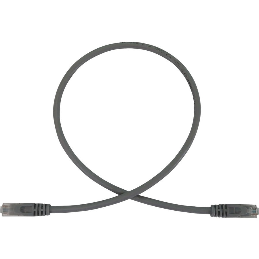 Tripp Lite N261-003-GY Cat.6a UTP Network Cable - 3 ft Category 6a Network Cable for Network Device, Switch, Patch Panel, Server, Router, Hub, Printer, Photocopier, Computer, Modem, Security Device, . - N261-003-GY - eCommerce Business Prime