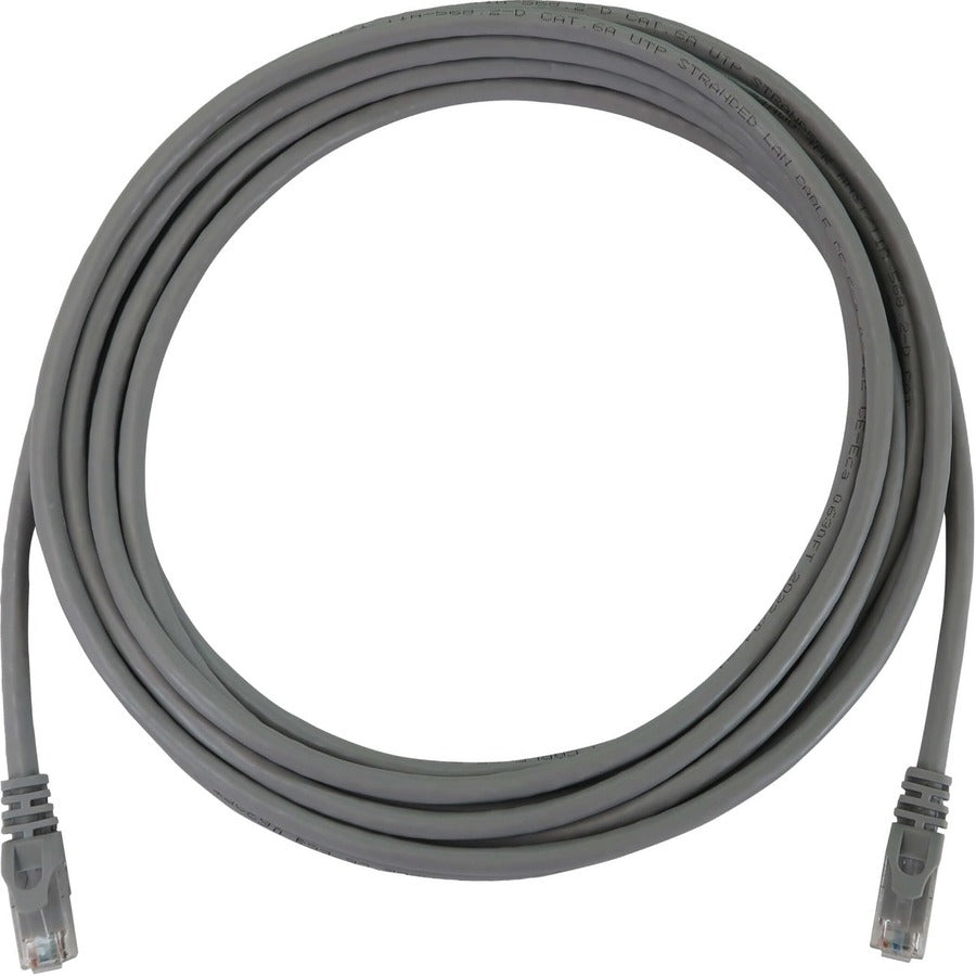 Tripp Lite N261-015-GY Cat.6a UTP Network Cable - 15 ft Category 6a Network Cable for Network Device, Switch, Patch Panel, Server, Router, Hub, Printer, Computer, Photocopier, Modem, Security Device,  - N261-015-GY - eCommerce Business Prime