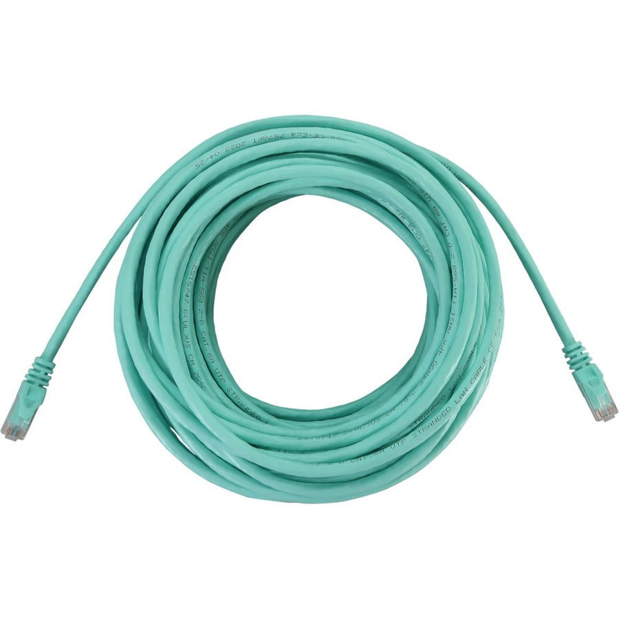 Tripp Lite N261-050-AQ Cat.6a UTP Network Cable - 50 ft Category 6a Network Cable for Network Device, Switch, Patch Panel, Server, Router, Hub, Printer, Computer, Photocopier, Modem, Security Camera,  - N261-050-AQ - eCommerce Business Prime