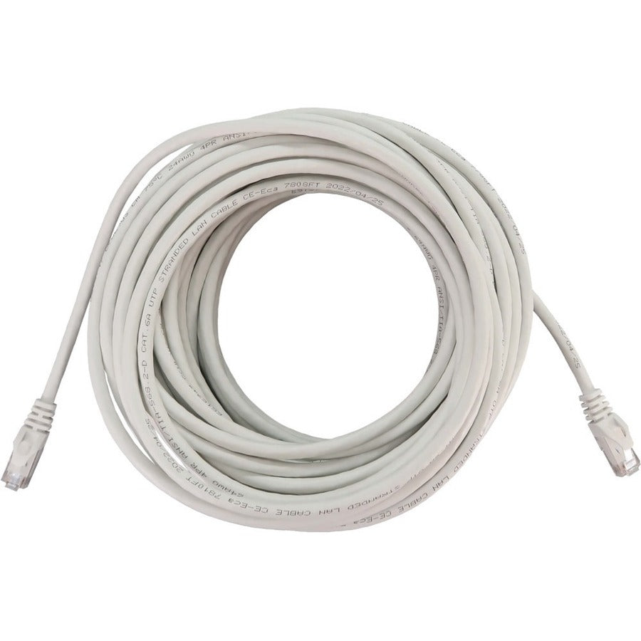Tripp Lite N261-100-WH Cat.6a UTP Network Cable - 100 ft Category 6a Network Cable for Network Device, Switch, Patch Panel, Server, Router, Hub, Printer, Computer, Photocopier, Modem, Security Camera, - N261-100-WH - eCommerce Business Prime
