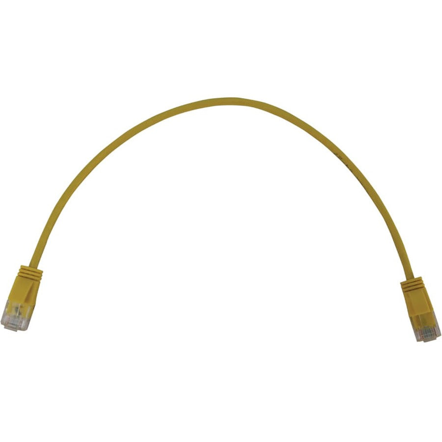 Tripp Lite N261-S01-YW Cat.6a UTP Patch Network Cable - 1 ft Category 6a Network Cable for Network Device, Switch, Patch Panel, Server, Router, Hub, Printer, Computer, Photocopier, Modem, Security Cam - N261-S01-YW - eCommerce Business Prime