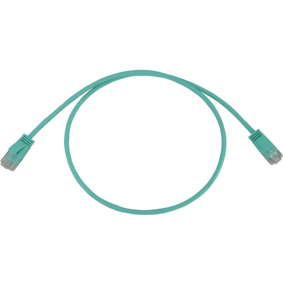Tripp Lite N261-S02-AQ Cat.6a UTP Patch Network Cable - 2 ft Category 6a Network Cable for Network Device, Switch, Patch Panel, Server, Router, Hub, Printer, Computer, Photocopier, Modem, Security Cam - N261-S02-AQ - eCommerce Business Prime