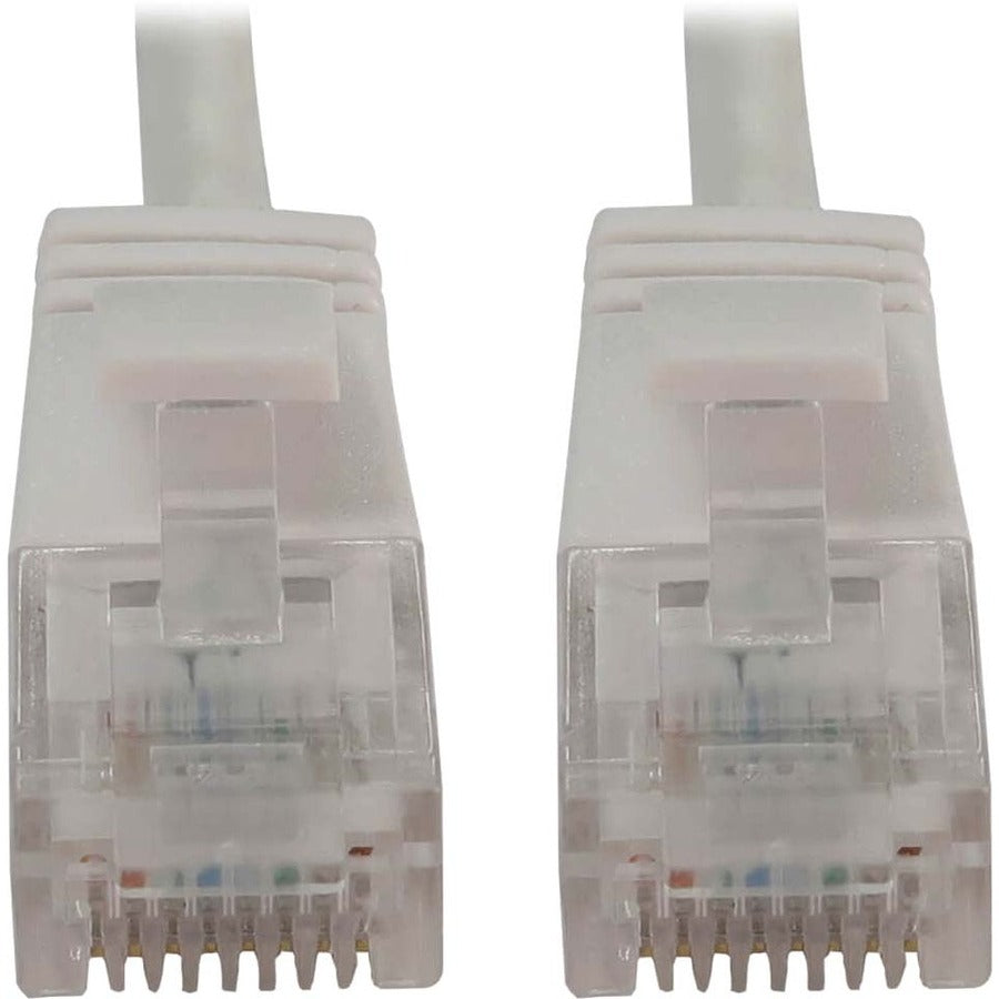 Tripp Lite N261-S03-WH Cat6a UTP Patch Network Cable - 3 ft Category 6a Network Cable for Network Device, Server, Switch, Router, Hub, Printer, Computer, Photocopier, Modem, PoE Device, Patch Panel, . - N261-S03-WH - eCommerce Business Prime