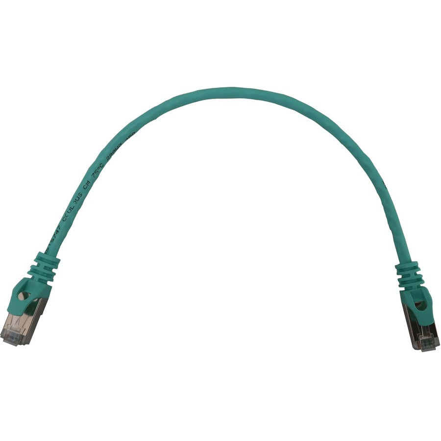 Tripp Lite N262-S01-AQ Cat6a STP Patch Network Cable - 1 ft Category 6a Network Cable for Network Device, Server, Switch, Router, Hub, Printer, Computer, Photocopier, Modem, PoE Device, Patch Panel, . - N262-S01-AQ - eCommerce Business Prime