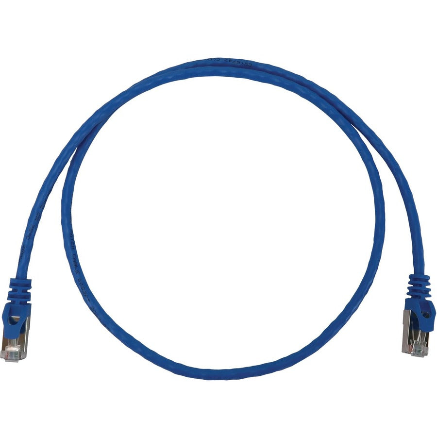 Tripp Lite N262-S03-BL Cat6a STP Patch Network Cable - 3 ft Category 6a Network Cable for Network Device, Server, Switch, Router, Hub, Printer, Computer, Photocopier, Modem, PoE Device, Patch Panel, . - N262-S03-BL - eCommerce Business Prime