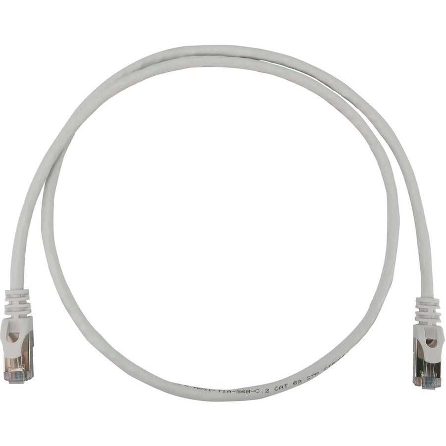 Tripp Lite N262-S03-WH Cat6a STP Patch Network Cable - 3 ft Category 6a Network Cable for Network Device, Server, Switch, Router, Hub, Printer, Computer, Photocopier, Modem, PoE Device, Patch Panel, . - N262-S03-WH - eCommerce Business Prime