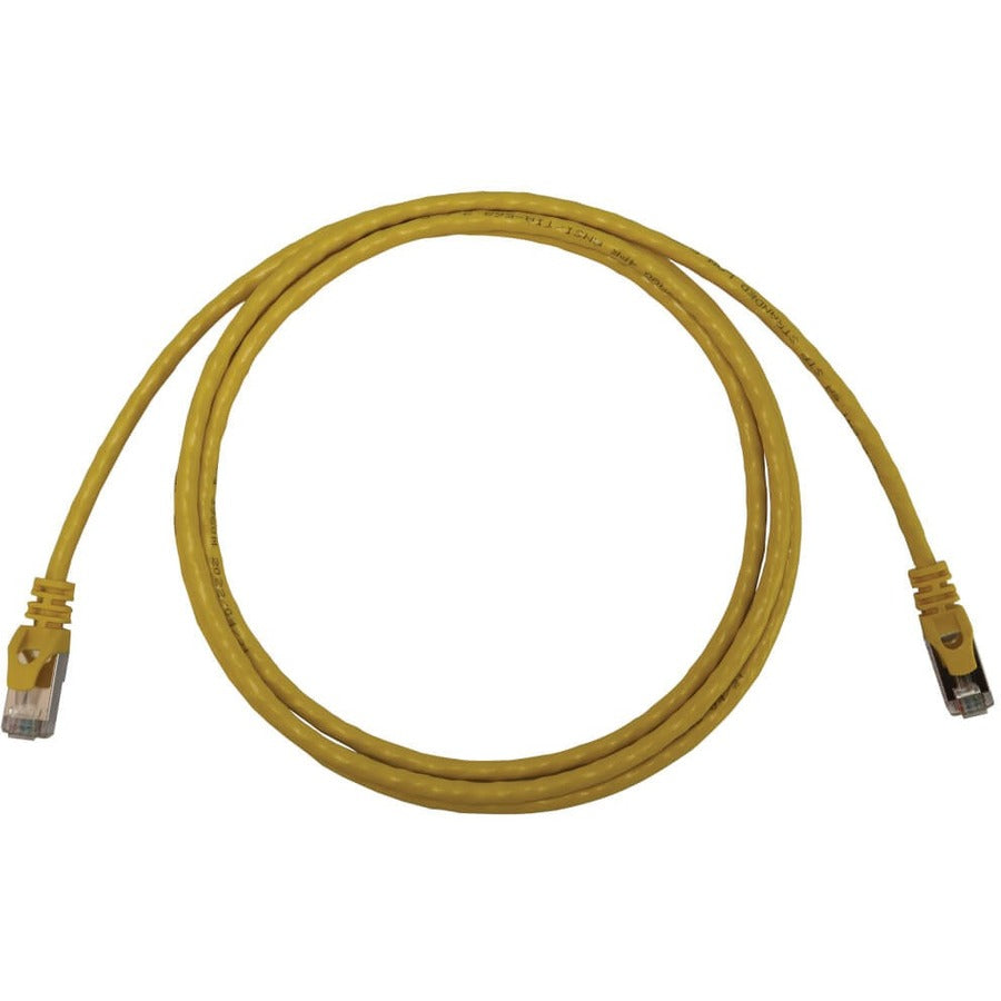 Tripp Lite N262-S05-YW Cat6a STP Patch Network Cable - 5 ft Category 6a Network Cable for Network Device, Server, Switch, Router, Hub, Printer, Computer, Photocopier, Modem, PoE Device, Patch Panel, ....  - N262-S05-YW
