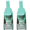 Tripp Lite N262-S10-AQ Cat6a STP Patch Network Cable - 10 ft Category 6a Network Cable for Network Device, Server, Switch, Router, Hub, Printer, Computer, Photocopier, Modem, PoE Device, Patch Panel,  - N262-S10-AQ - eCommerce Business Prime