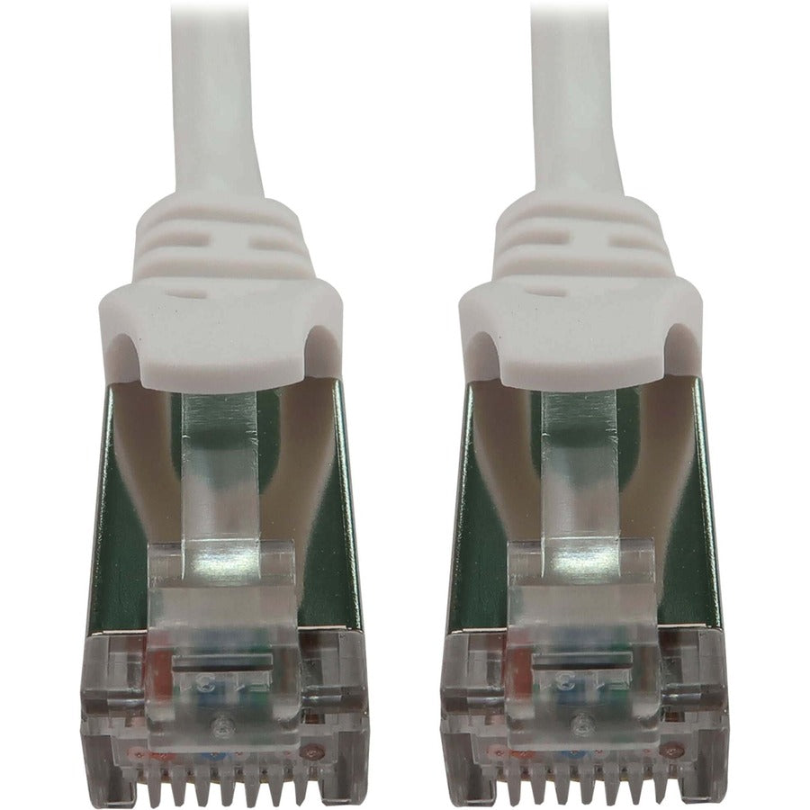 Tripp Lite N262-S10-WH Cat6a STP Patch Network Cable - 10 ft Category 6a Network Cable for Network Device, Server, Switch, Router, Hub, Printer, Computer, Photocopier, Modem, PoE Device, Patch Panel,  - N262-S10-WH - eCommerce Business Prime
