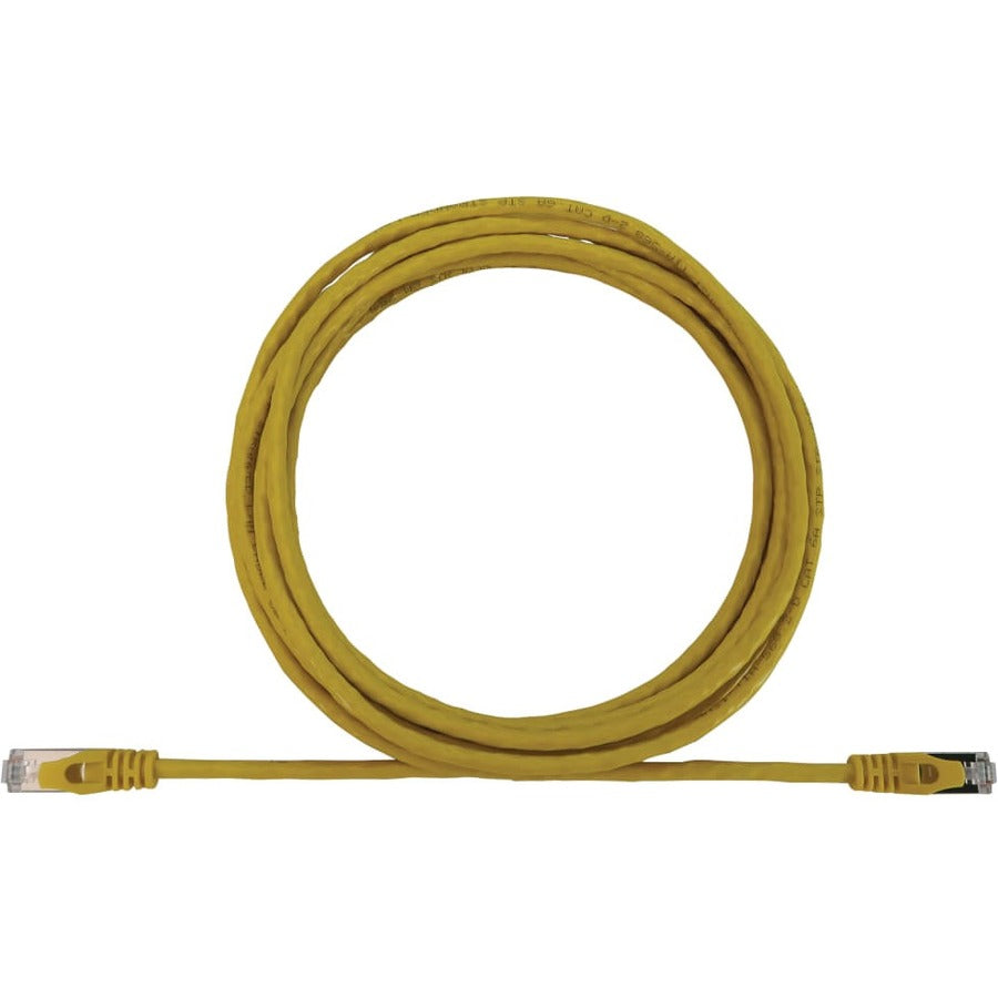 Tripp Lite N262-S10-YW Cat6a STP Patch Network Cable - 10 ft Category 6a Network Cable for Network Device, Server, Switch, Router, Hub, Printer, Computer, Photocopier, Modem, PoE Device, Patch Panel,  - N262-S10-YW - eCommerce Business Prime