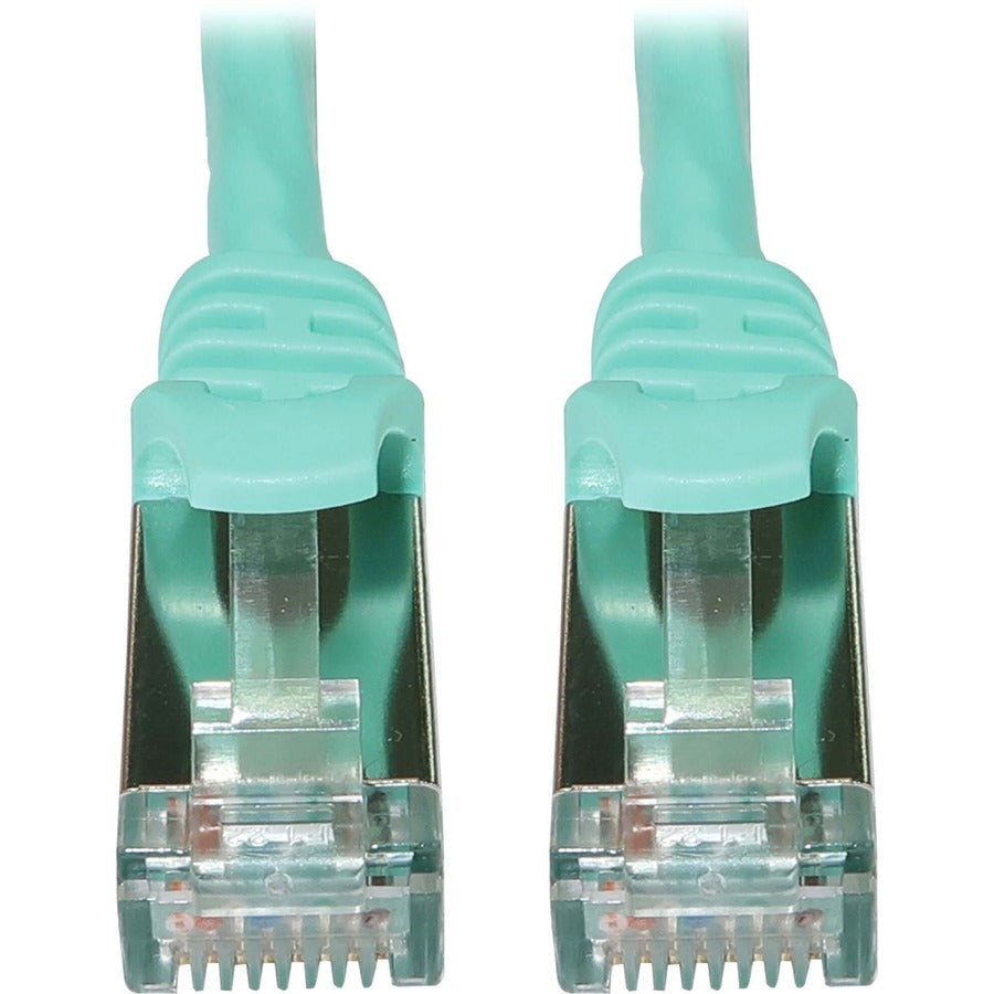 Tripp Lite N262-S25-AQ Cat6a STP Patch Network Cable - 25 ft Category 6a Network Cable for Network Device, Server, Switch, Router, Hub, Printer, Computer, Photocopier, Modem, PoE Device, Patch Panel,  - N262-S25-AQ - eCommerce Business Prime
