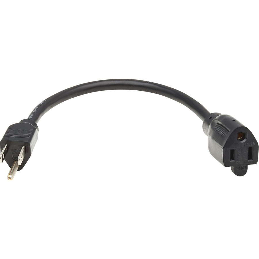 Tripp Lite Power Extension Cord - For Computer, Monitor, HDTV, Printer, Server, PDU, UPS - 125 V AC13 A - Black - 1 ft Cord Length - North America - eCommerce Business Prime