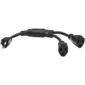 Tripp Lite Splitter Cord - For Computer, Monitor, HDTV, Server, Printer, UPS, PDU - 125 V AC13 A - Black - 1 ft Cord Length - North America - eCommerce Business Prime