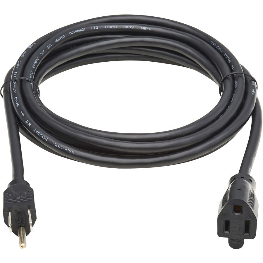 Tripp Lite Power Extension Cord - For Computer, Monitor, HDTV, Printer, Server, UPS, PDU - 125 V AC13 A - Black - 12 ft Cord Length - North America - eCommerce Business Prime