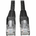 Tripp Lite Cat6 Gigabit Snagless Molded Patch Cable (RJ45 M/M) Black, 7' - 7ft - 1 x RJ-45 Male - 1 x RJ-45 Male - Black - N201-007-BK - eCommerce Business Prime