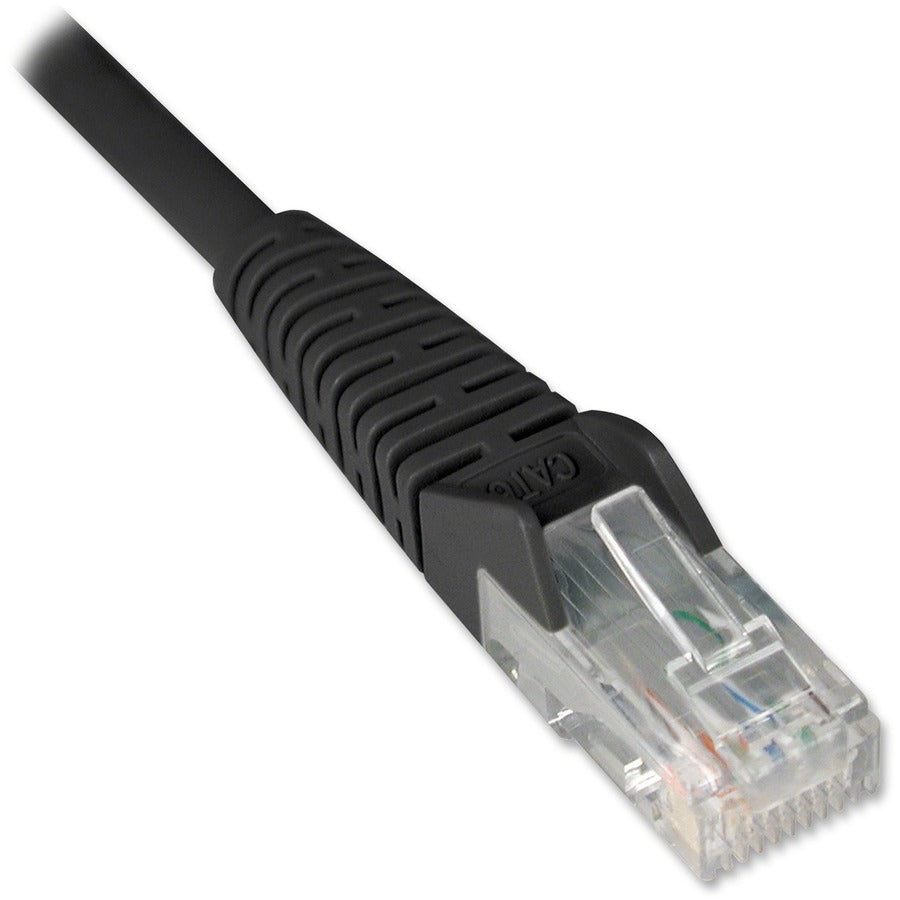 Tripp Lite 14ft Cat6 Gigabit Snagless Molded Patch Cable RJ45 M/M Black 14' - 14 ft Category 6 Network Cable for Network Device, ATM - First End: 1 x RJ-45 Network - Male - Second End: 1 x RJ-45 Netwo...  - N201-014-BK - eCommerce Business Prime