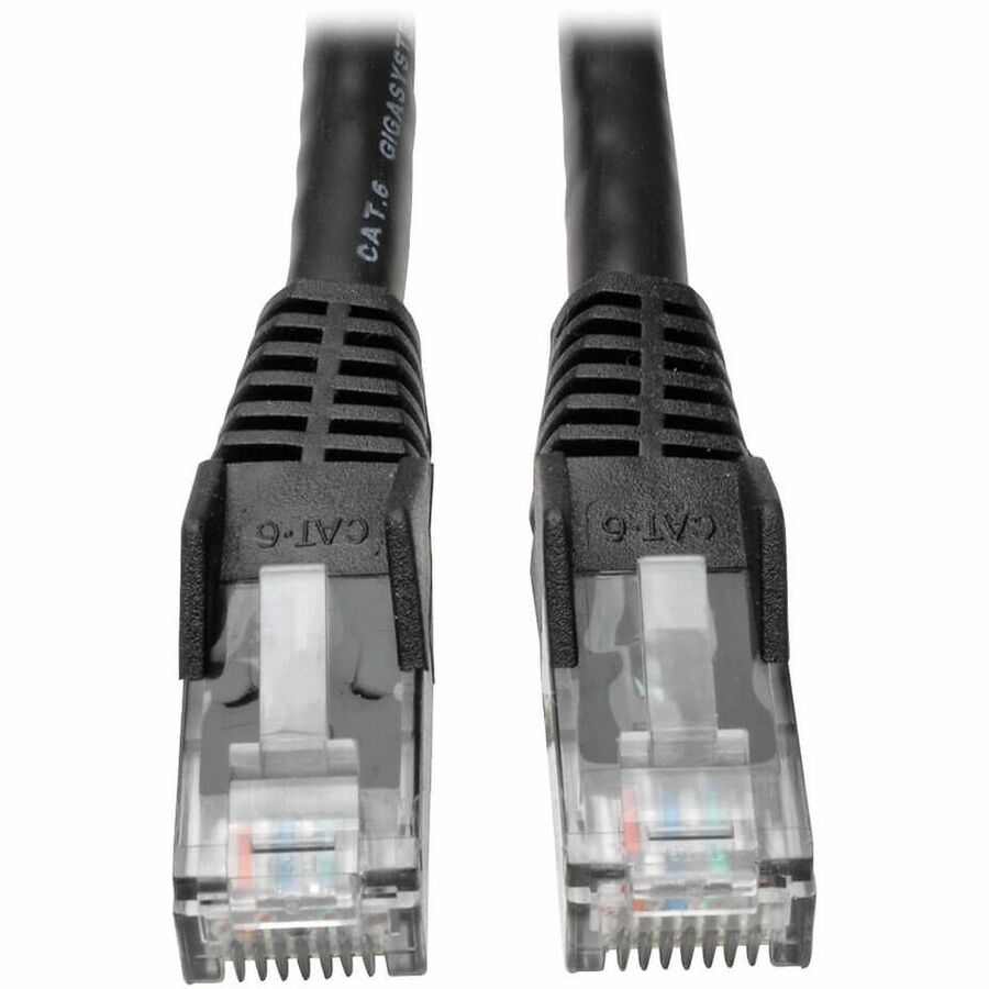 Tripp Lite 25ft Cat6 Gigabit Snagless Molded Patch Cable RJ45 M/M Black 25' - 25 ft Category 6 Network Cable for Network Device - First End: 1 x RJ-45 Network - Male - Second End: 1 x RJ-45 Network - ...  - N201-025-BK - eCommerce Business Prime