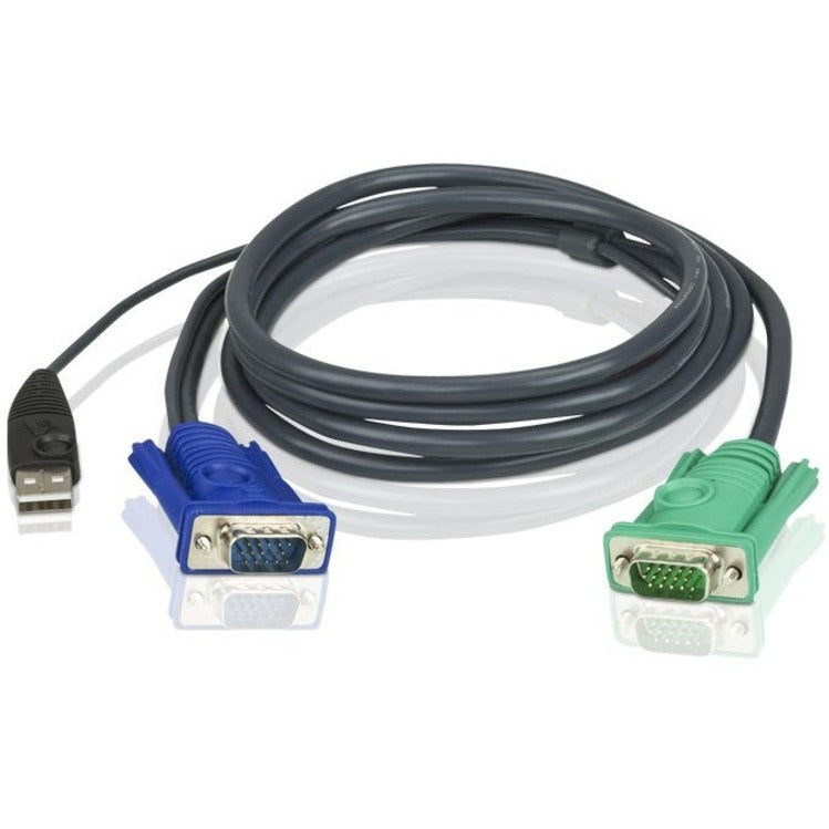 ATEN 15' USB KVM Cable - SPHD15 to VGA & USB A - 16ft - 2L5205U - eCommerce Business Prime