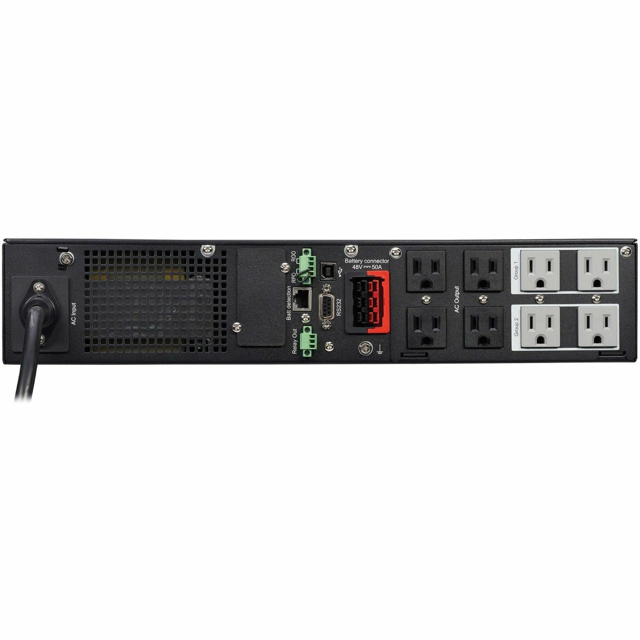 Tripp Lite UPS Smart 750VA 450W Rackmount AVR 120V Pure Sign Wave USB DB9 SNMP 2URM - 750VA/450W - 12.5 Minute Full Load - 6 x NEMA 5-15R - SMART750RMXL2U - eCommerce Business Prime
