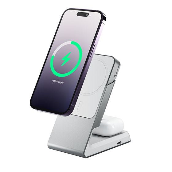 ALOGIC Matrix 2-in-1 Magnetic Charging Dock - White - MSCDDWH - eCommerce Business Prime