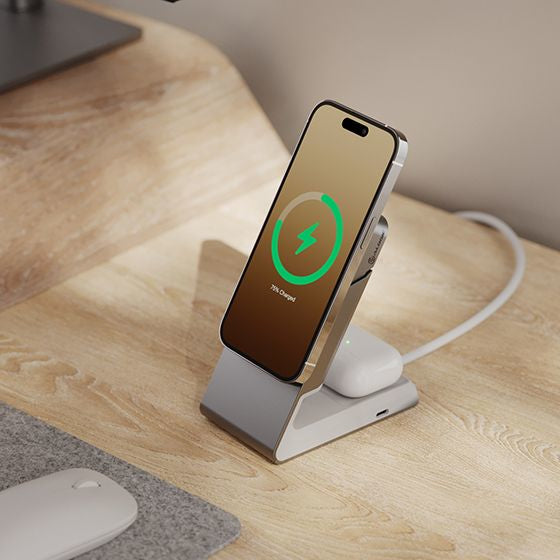 ALOGIC Matrix 2-in-1 Magnetic Charging Dock - White - MSCDDWH - eCommerce Business Prime