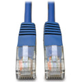 Tripp Lite 1ft Cat5e / Cat5 350MHz Molded Patch Cable RJ45 M/M Blue 1' - 1ft - 1 x RJ-45 Male - 1 x RJ-45 Male - Blue - N002-001-BL - eCommerce Business Prime