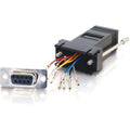 C2G RJ45 to DB9 Female Modular Adapter - Black - 1 Pack - 1 x RJ-45 - 1 x DB-9 Female - Black - 02943 - eCommerce Business Prime