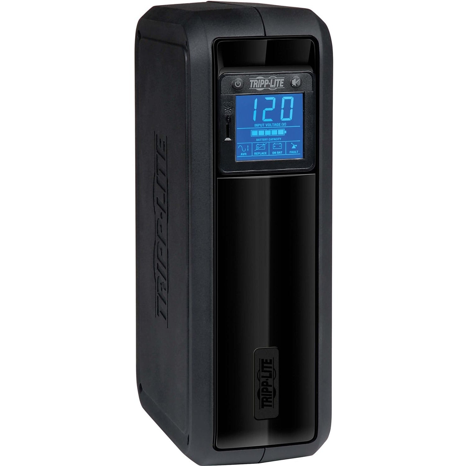 Tripp Lite UPS 650VA 350W Battery Back Up Tower USB LCD AVR 120V 8 outlets - 8 Hour Recharge - 3.20 Minute Stand-by - 110 V AC Input - 120 V AC Output - 8 x NEMA 5-15R - OMNI650LCD - eCommerce Business Prime