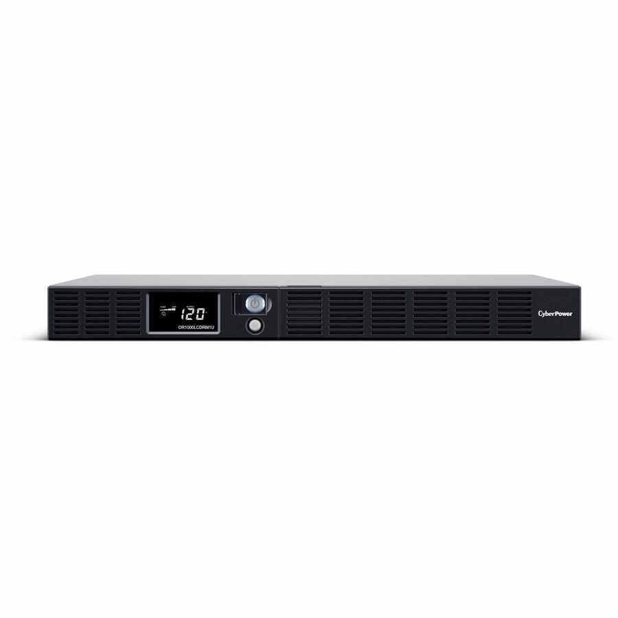 CyberPower OR1000LCDRM1U Smart App LCD UPS Systems - 1000VA/600W, 120 VAC, NEMA 5-15P, 1U, Rackmount, 6 Outlets, LCD, PowerPanel&reg; Business, $300000 CEG, 3YR Warranty - OR1000LCDRM1U - eCommerce Business Prime