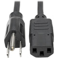 Tripp Lite Computer Power Extension Cord Adapter 10A 18AWG 5-15P to C13 6' - 10A,18AWG (NEMA 5-15P to IEC-320-C13) 6-ft." - P006-006 - eCommerce Business Prime