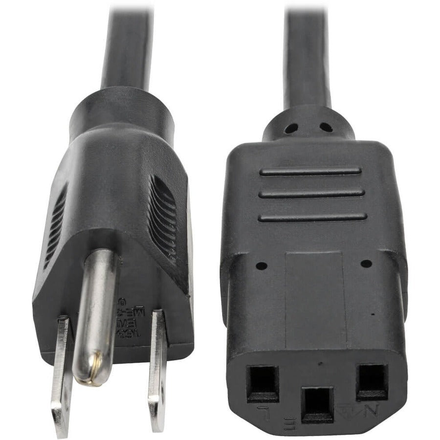 Tripp Lite Computer Power Extension Cord Adapter 10A 18AWG 5-15P to C13 6' - 10A,18AWG (NEMA 5-15P to IEC-320-C13) 6-ft." - P006-006 - eCommerce Business Prime