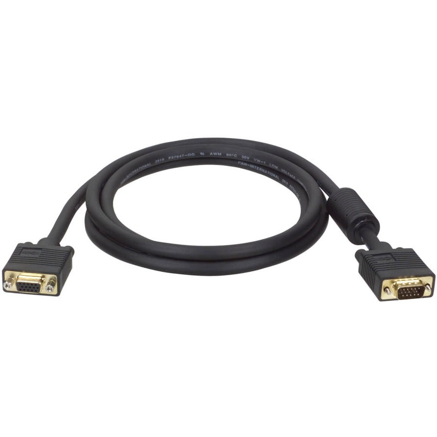 Tripp Lite 50ft VGA Coax Monitor Extension Cable with RGB High Resolution HD15 M/F 1080p 50' - High Resolution cable with RGB coax (HD15 M/F) 50-ft. - P500-050 - eCommerce Business Prime