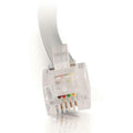 C2G 7ft RJ11 Modular Telephone Cable - RJ-11 Male - RJ-11 Male - 7ft - Silver - 02970 - eCommerce Business Prime