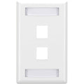 Black Box GigaStation2 2 Socket Network Faceplate - 2 x Socket(s) - White - WPT464 - eCommerce Business Prime