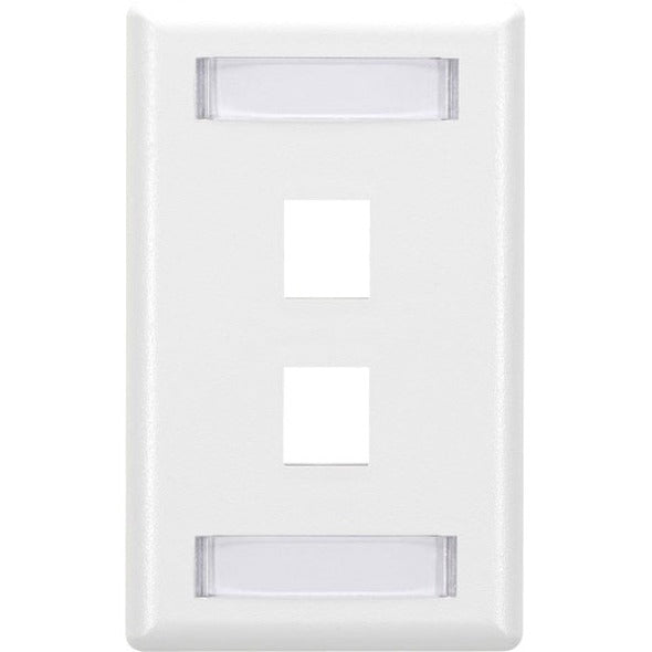 Black Box GigaStation2 2 Socket Network Faceplate - 2 x Socket(s) - White - WPT464 - eCommerce Business Prime