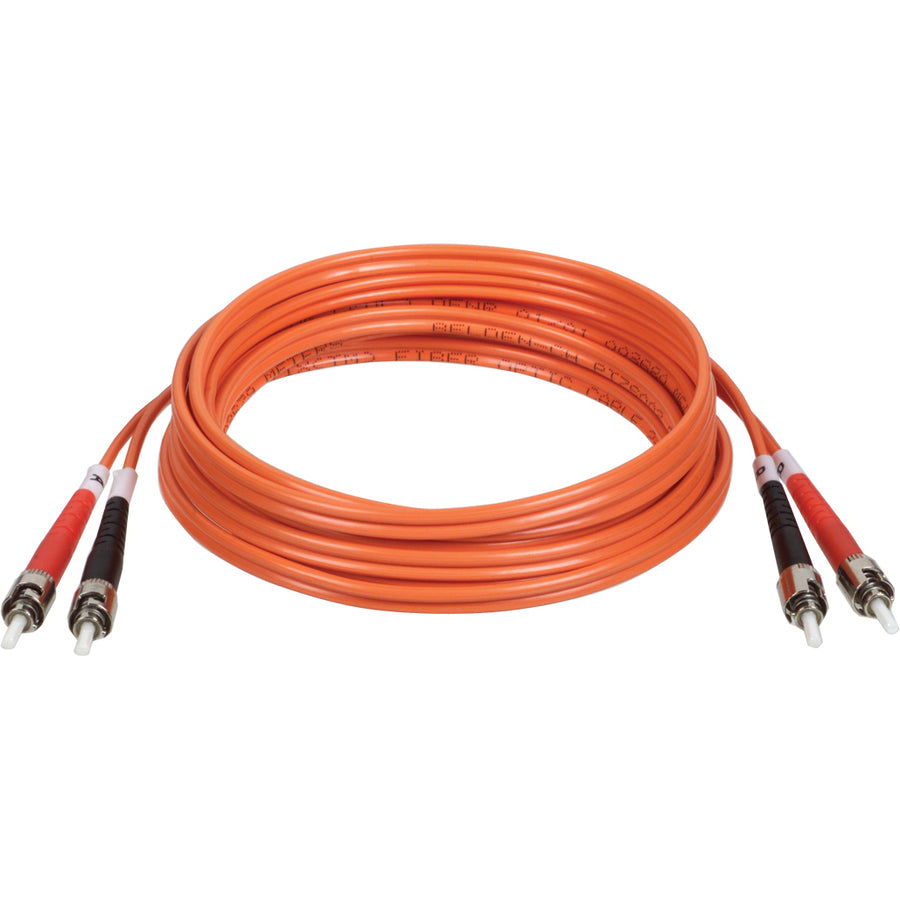 Tripp Lite 15M Duplex Multimode 62.5/125 Fiber Optic Patch Cable ST/ST 50' 50ft 15 Meter - ST - ST - 49.21ft - Orange - N302-15M - eCommerce Business Prime